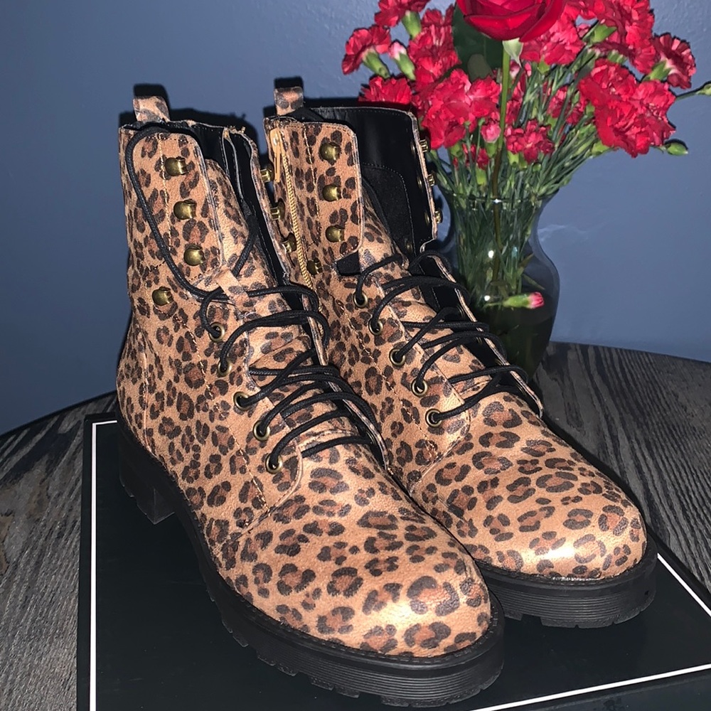MIA Miki Leopard Print Boots